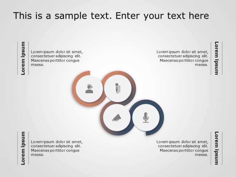 Circular Core Competencies PowerPoint Template & Google Slides Theme