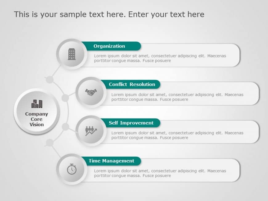 Company Values 6 PowerPoint Template