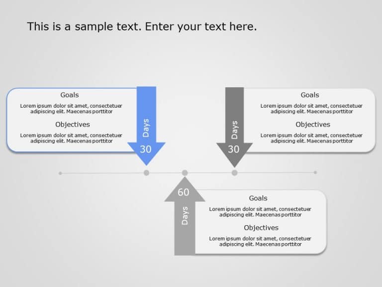 Free 30 60 90 day plan 3 PowerPoint Template