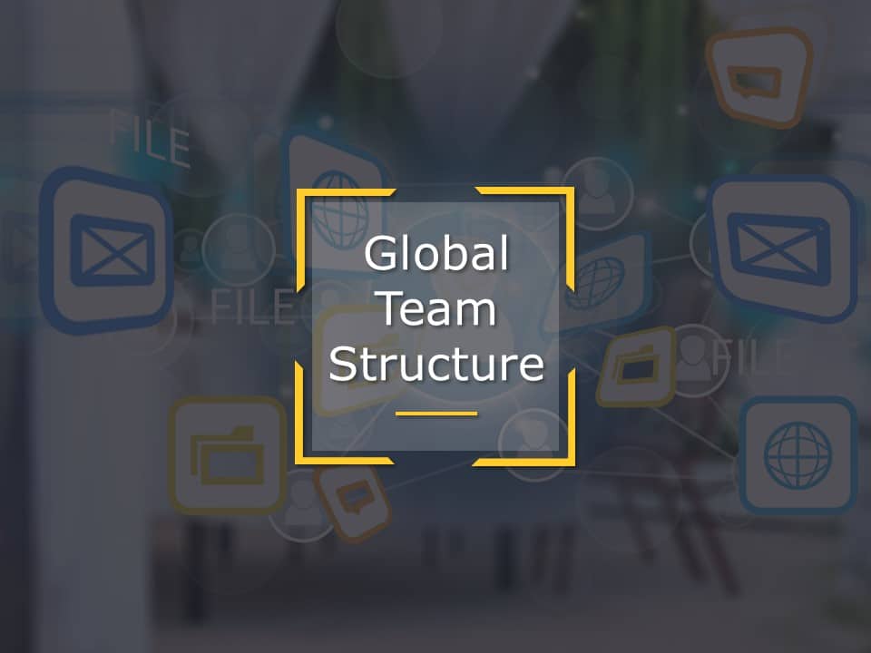 Global Team Structure PowerPoint Template & Google Slides Theme