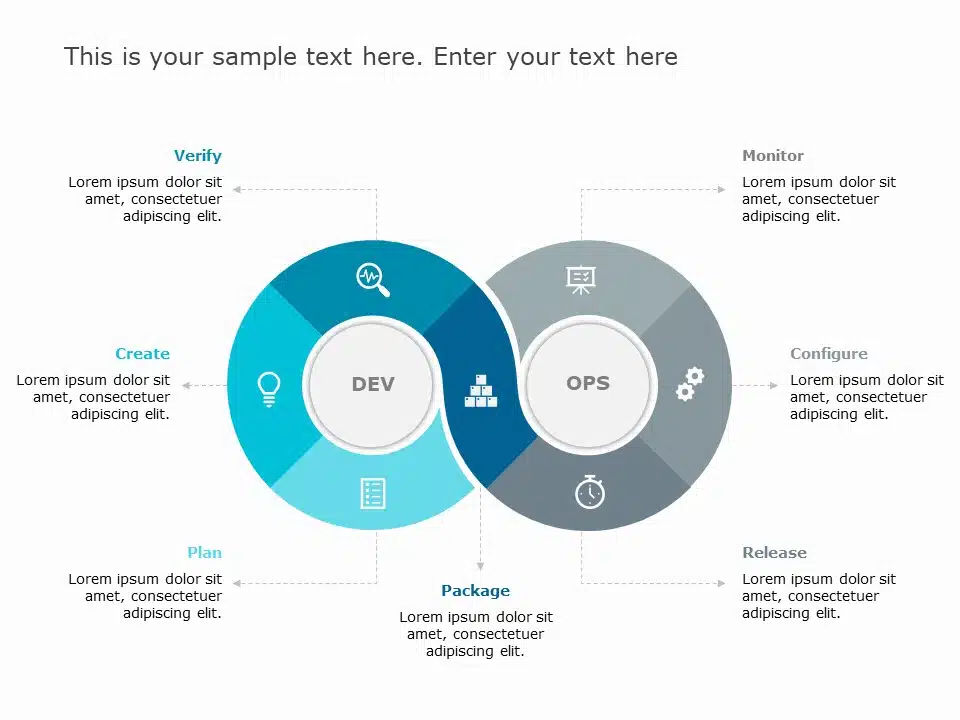 Infinity Business Process PowerPoint Template & Google Slides Theme