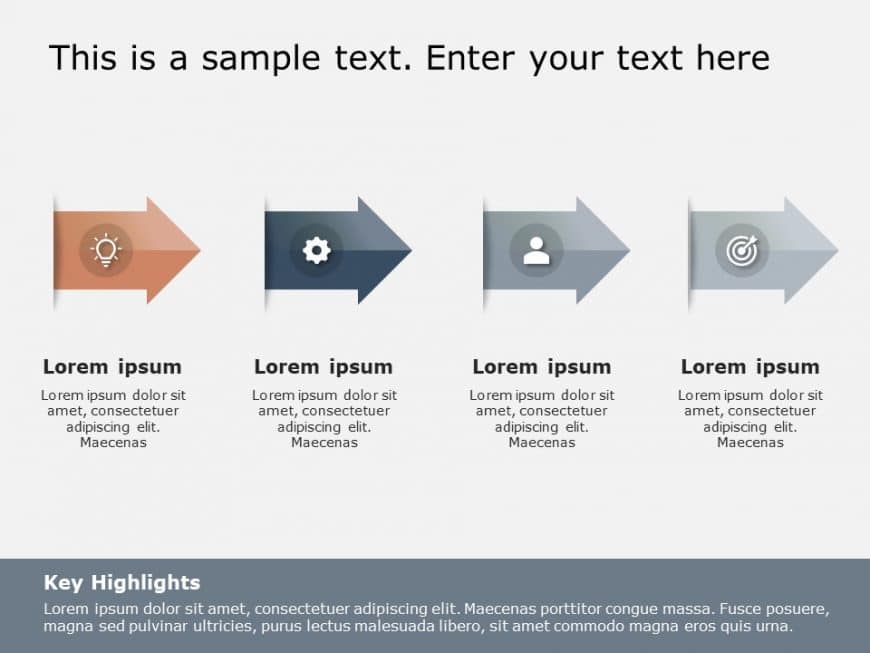 Next Steps Arrows PowerPoint Template