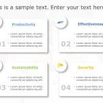 Business Benefits 4 Steps PowerPoint Template & Google Slides Theme