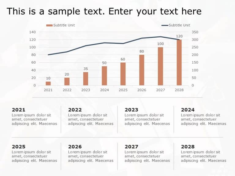 Business Performance Column Chart Diagram PowerPoint Template & Google Slides Theme