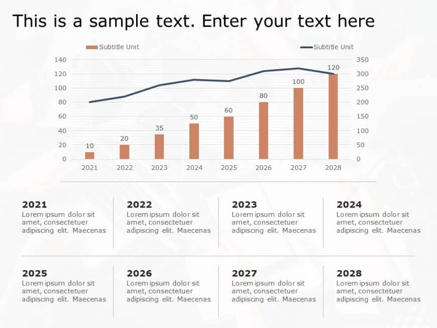 Business Performance Column Chart Diagram PowerPoint Template