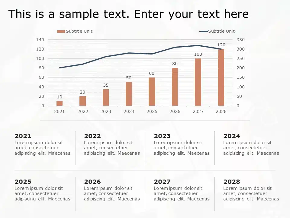 Business Performance Column Chart Diagram PowerPoint Template & Google Slides Theme