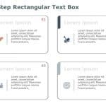 4 Step Rectangular Text Box PowerPoint Template & Google Slides Theme