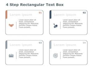 4 Step Rectangular Text Box Template