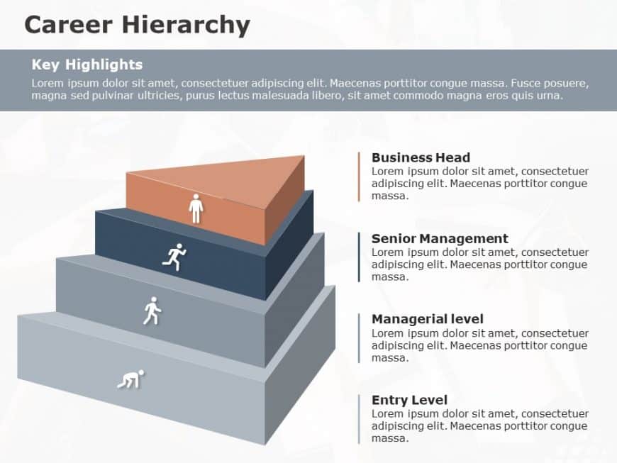 Career hierarchy 2 PowerPoint Template