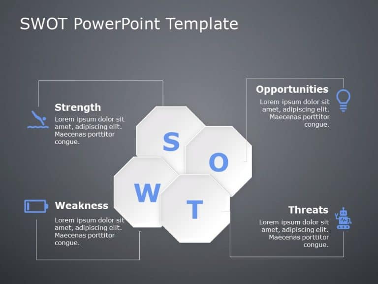 SWOT Analysis 43 PowerPoint Template