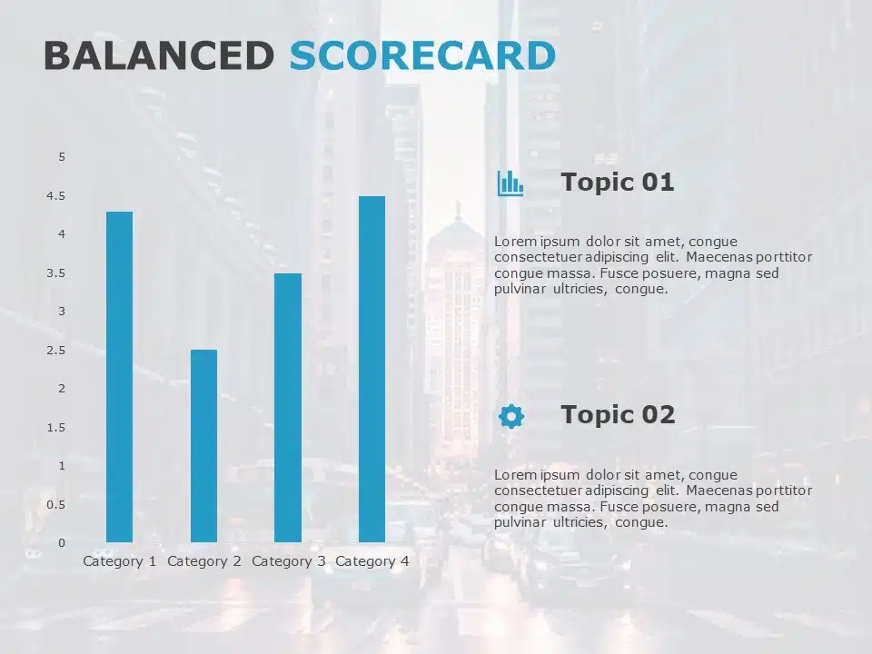 Balanced Scorecard PowerPoint Template & Google Slides Theme