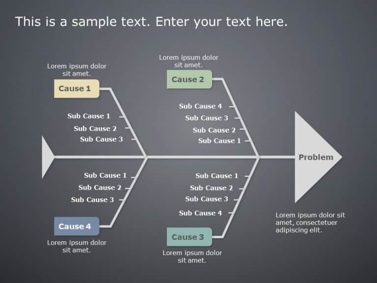 Fishbone Diagram PowerPoint Template & Google Slides Theme