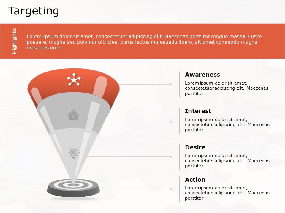 Business Goals 4 PowerPoint Template & Google Slides Theme