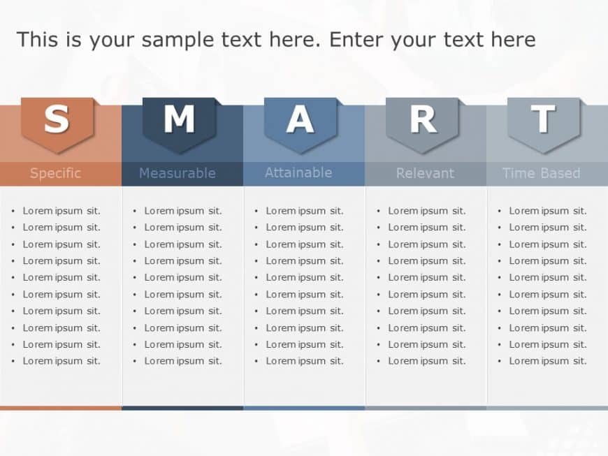 Smart Goal 3 PowerPoint Template