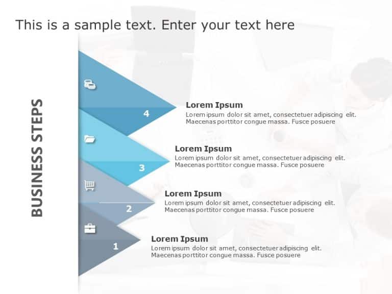 Free Business Steps 8 PowerPoint Template & Google Slides Theme