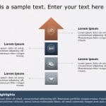 4 Steps Arrow Growth Drivers 2 PowerPoint Template & Google Slides Theme