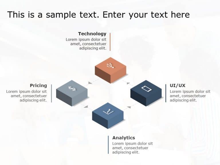 4 Steps Process Flow PowerPoint Template 1 | Process Flow PowerPoint ...