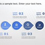 4 Steps Process Flow 1 PowerPoint Template