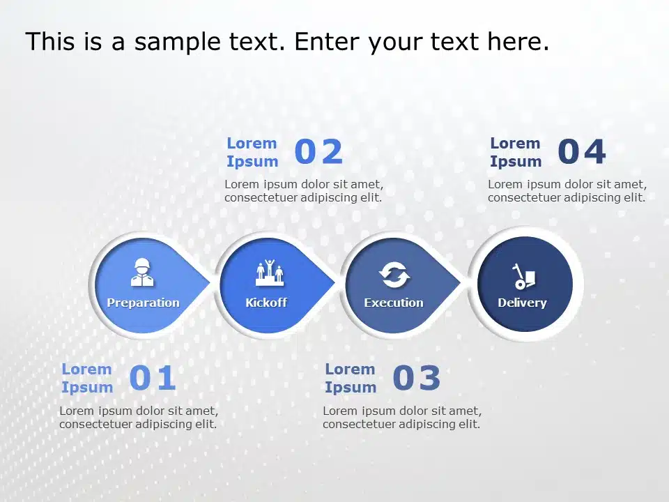 Steps Pointing Arrows Concept Powerpoint Diagram Slidemodel