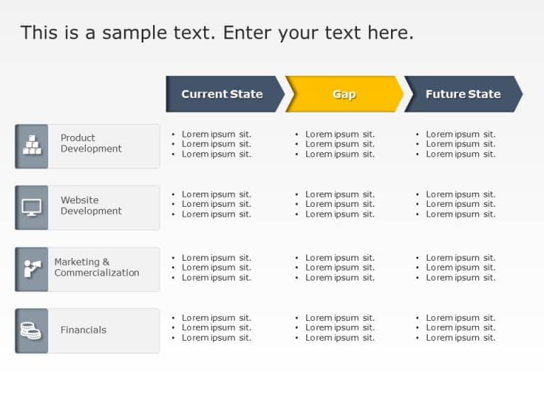 Current State vs Future State PowerPoint Template