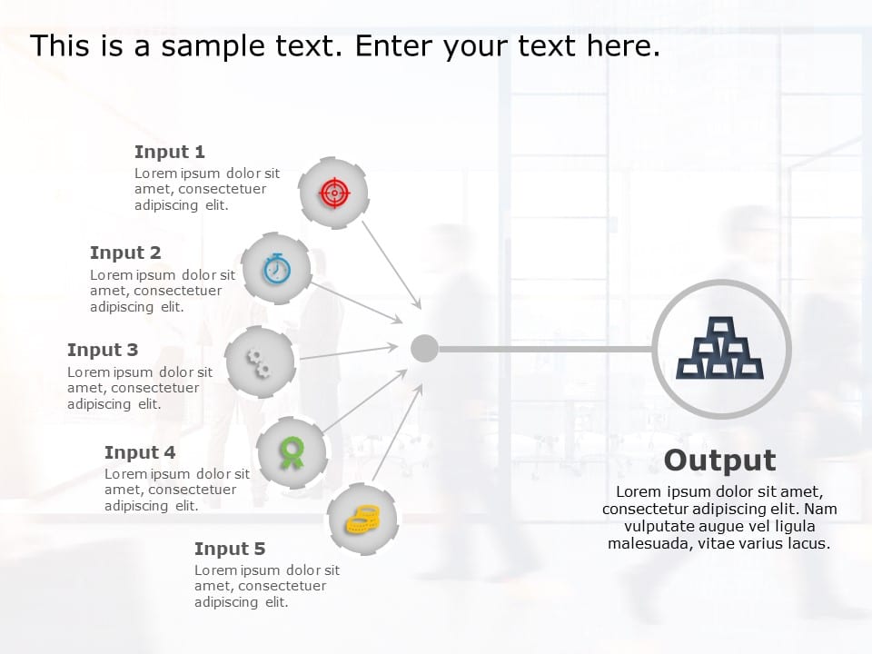 Input Output 1 PowerPoint Template & Google Slides Theme