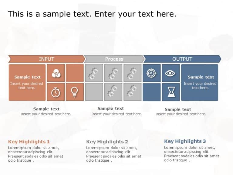 Input Output Process 2 PowerPoint Template