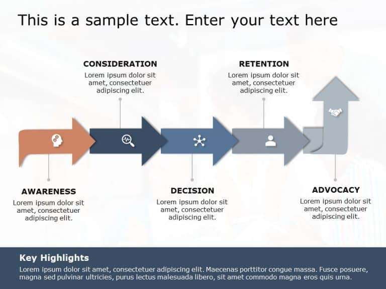 Customer Journey Chevron PowerPoint Template & Google Slides Theme 1