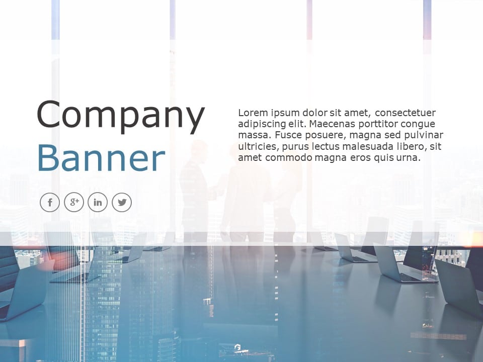 Company Banner 3 PowerPoint Template
