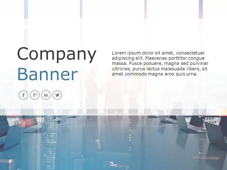 Company Banner 3 PowerPoint Template & Google Slides Theme