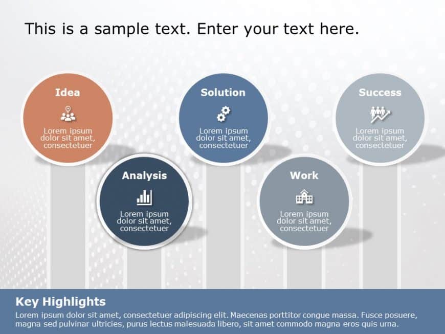 5 Steps Growth PowerPoint Template