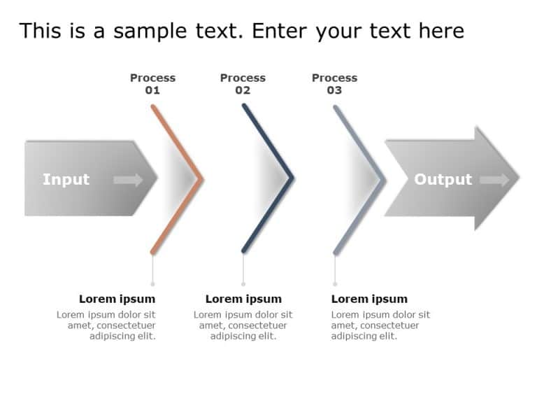 Input Output Process 1 PowerPoint Template & Google Slides Theme