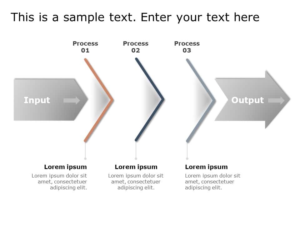 Input Output Process 1 PowerPoint Template