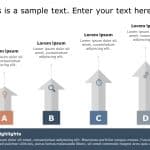 4 Steps Arrows Option PowerPoint Template & Google Slides Theme