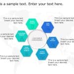 CRM Marketing Hexagon PowerPoint Template & Google Slides Theme