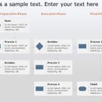 Animated Project Management Swimlane PowerPoint Template