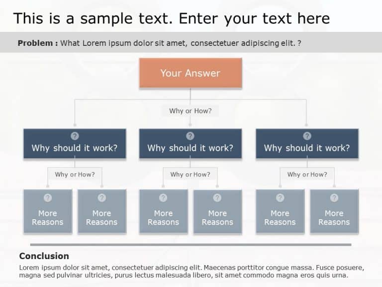 What Why How Challenge Solution PowerPoint Template & Google Slides Theme