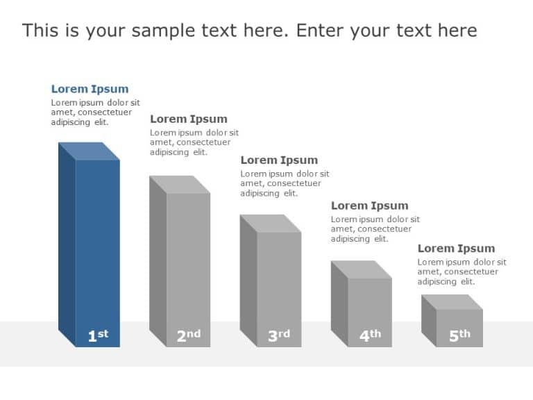 Free 3D Ranking PowerPoint Template & Google Slides Theme