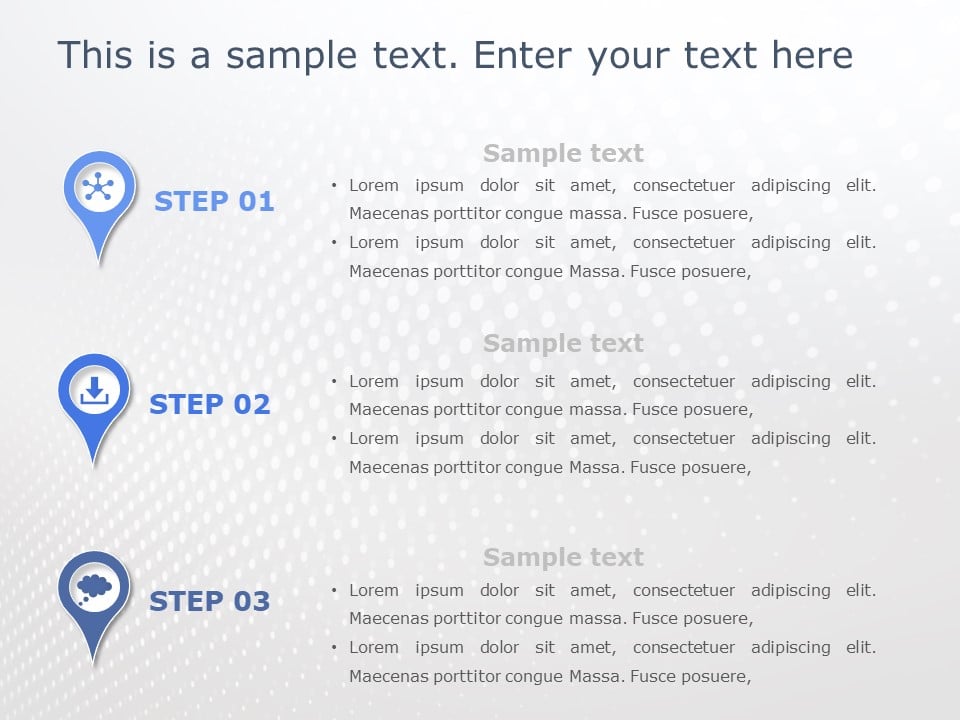 3 Steps Bubble PowerPoint Template & Google Slides Theme