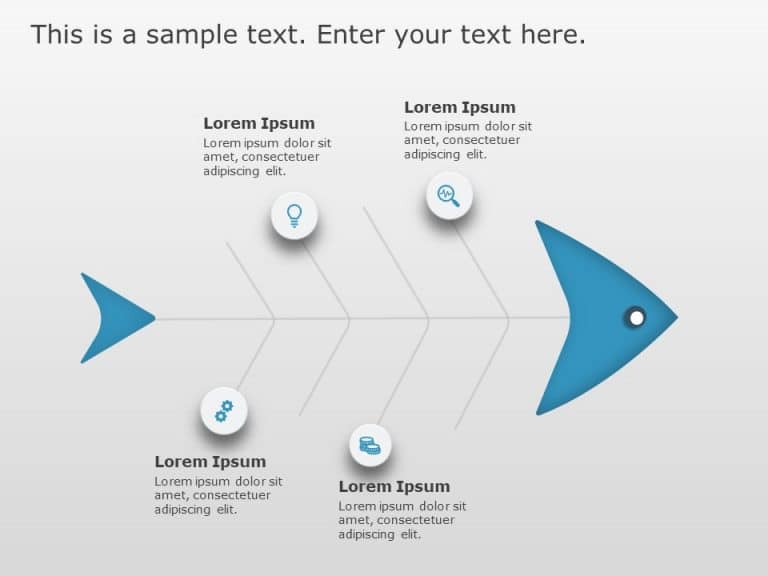 Fishbone PowerPoint Template & Google Slides Theme