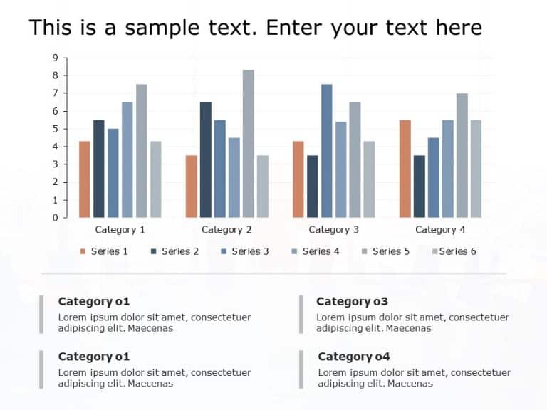 Performance Review Bar Chart PowerPoint Template & Google Slides Theme