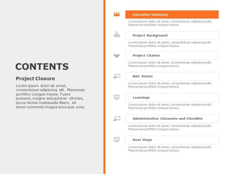 Project Closure Presentation PowerPoint Template & Google Slides Theme 1