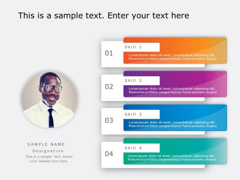 Employee Profile PowerPoint Template | SlideUpLift