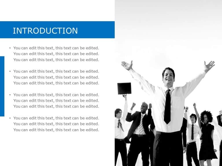 Corporate Blue Theme PowerPoint Template & Google Slides Theme 3