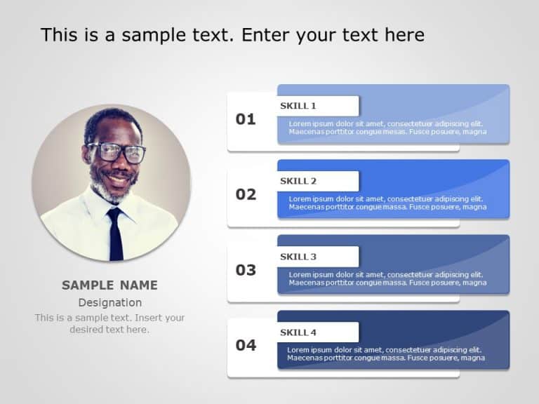 PowerPoint Employee Profile Template