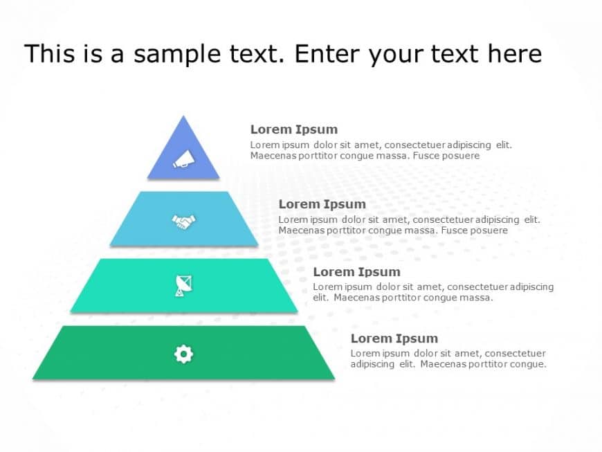 Pyramid Shape PowerPoint Template 3