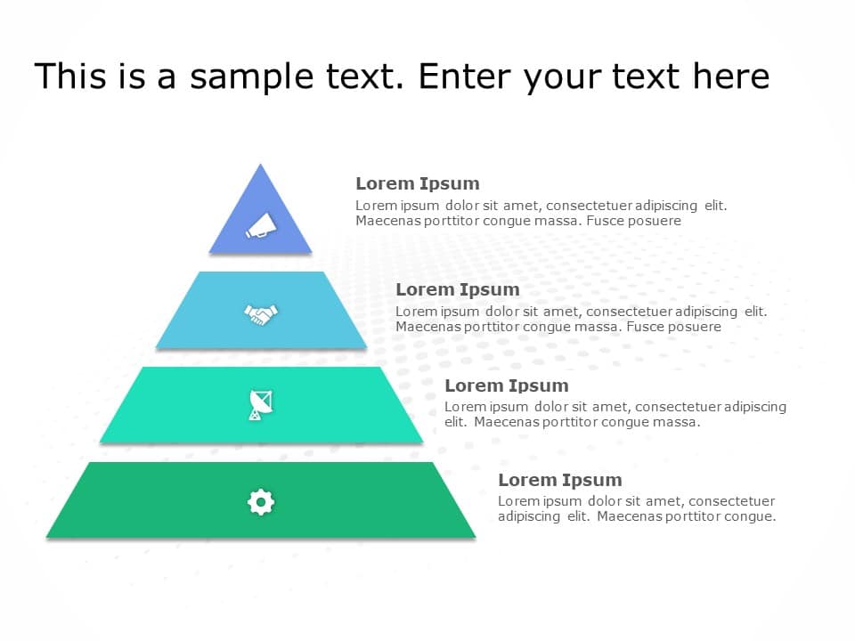 Pyramid Shape PowerPoint Template 3