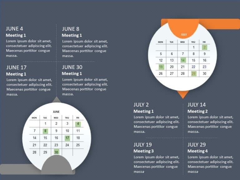 Calendar 4 PowerPoint Template & Google Slides Theme