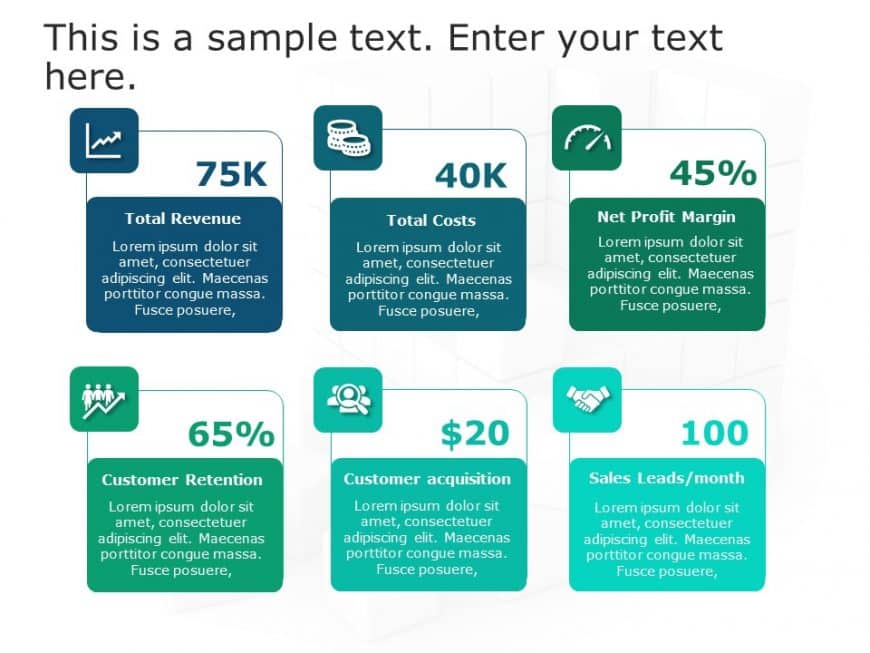 Business Review Dashboard 1 PowerPoint Template