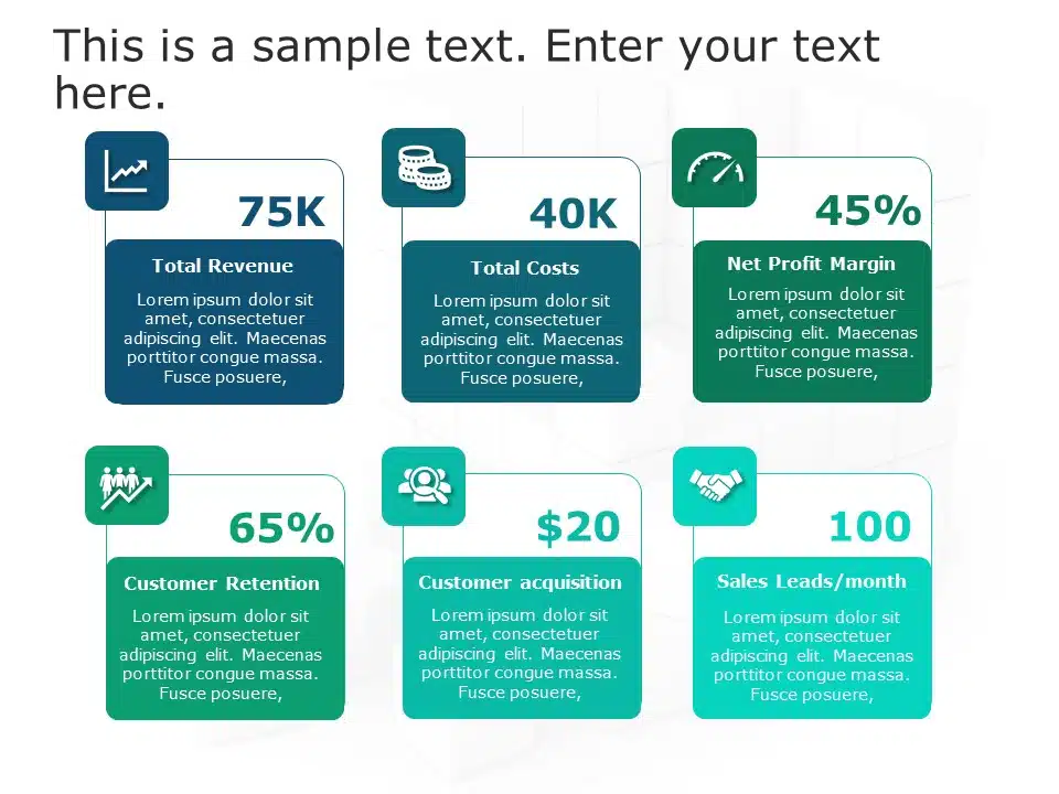 Business Review Dashboard 1 PowerPoint Template & Google Slides Theme