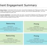 Client Engagement Summary PowerPoint Template & Google Slides Theme